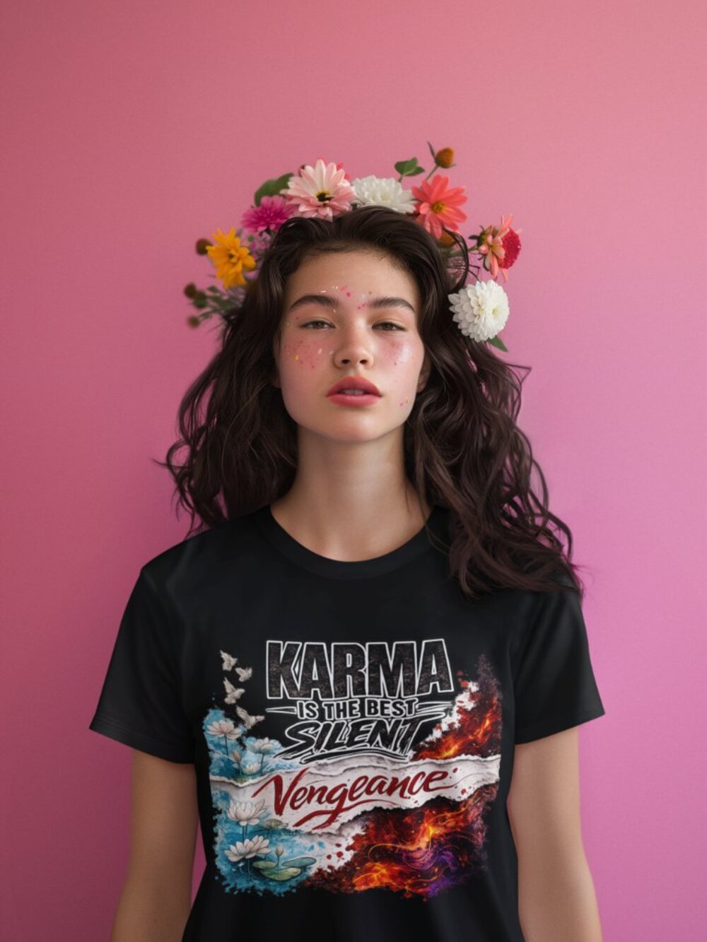 Karma Is the Best Silent Vengeance T-Shirt - Picture 8 of 12
